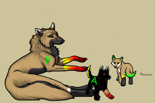 Aaron and Her Pups
