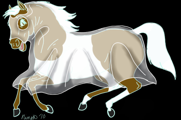 Ghost horse as a ghost horse
