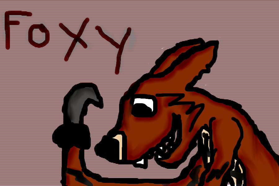 foxy from five nights at freddy's drawing