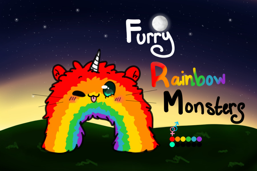 Furry Rainbow Monsters Adoption Center