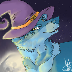 Halloween wolf avatar