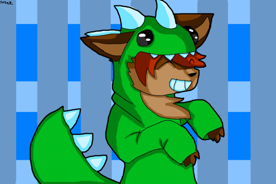 Dinosaur Dressed wolf EDITABLE