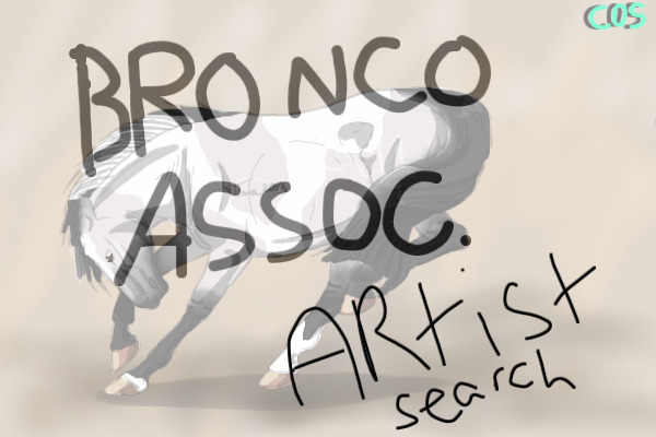 C.O.S. Bronco Association Artist Search--Open!!
