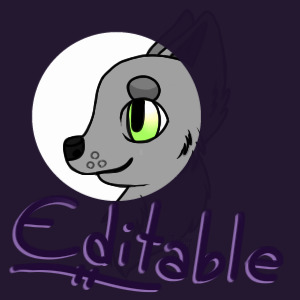 Wolf Editable Icon