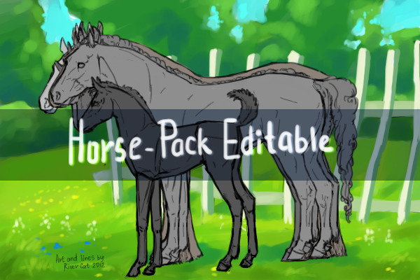 Horse-Pack Editable