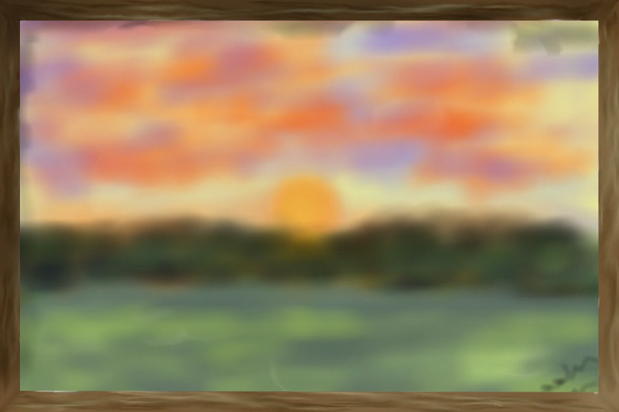 A sunset in a picture