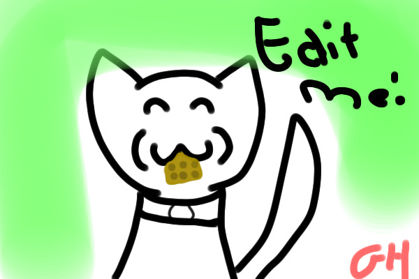 Edit me! Cat Eating Waffle