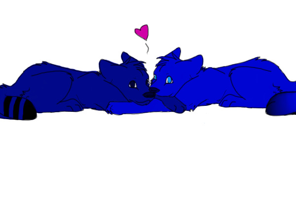 Just two random blue pups snuggling! <3