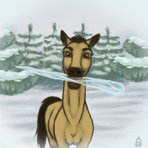 Winter Foal Editable Avatar