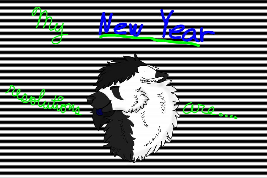 My New Year Resolutions Are...