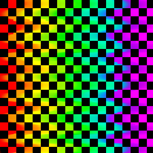 rainbow checkers