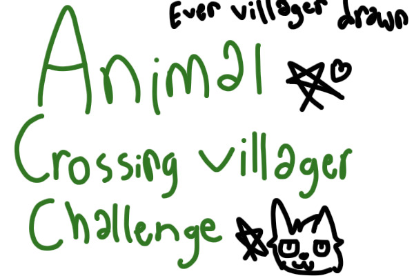 animal crossing villager challenge