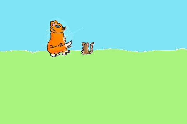 Cat & Mouse Drwaing