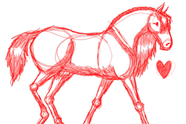 Horse sketch contest entry