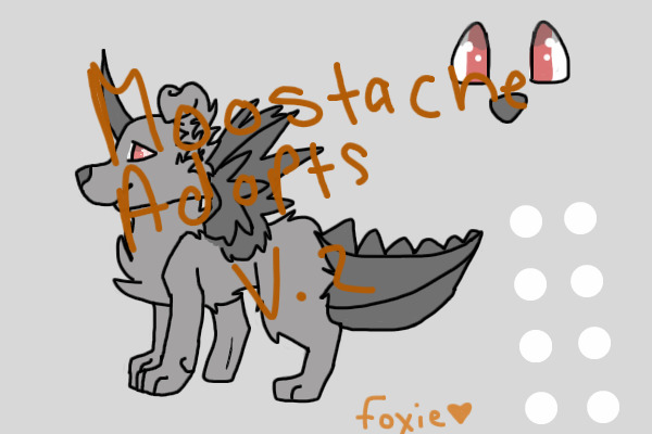 My entry for Moostache Adopts