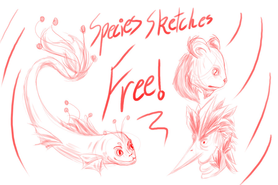 ~Species Sketches free!