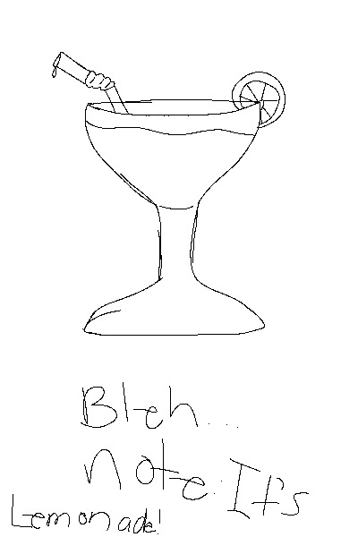 Bleh crappy sparkling lemonade sketch