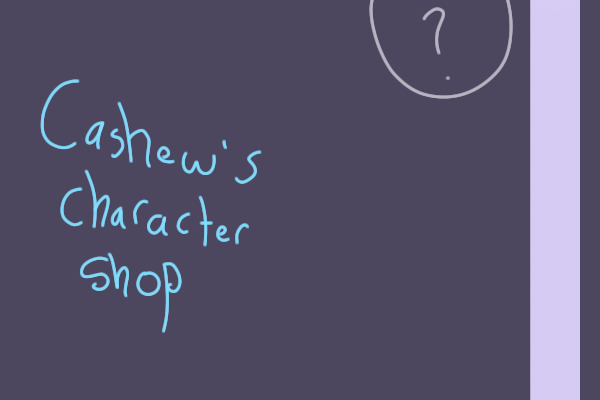 Cashew's Character Shop (Open)