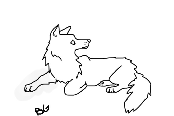Wolf Laying Down