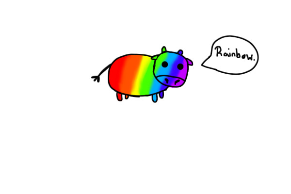 Rainbow Cow.