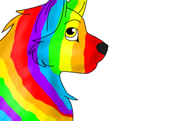 Rainbow Wolf!