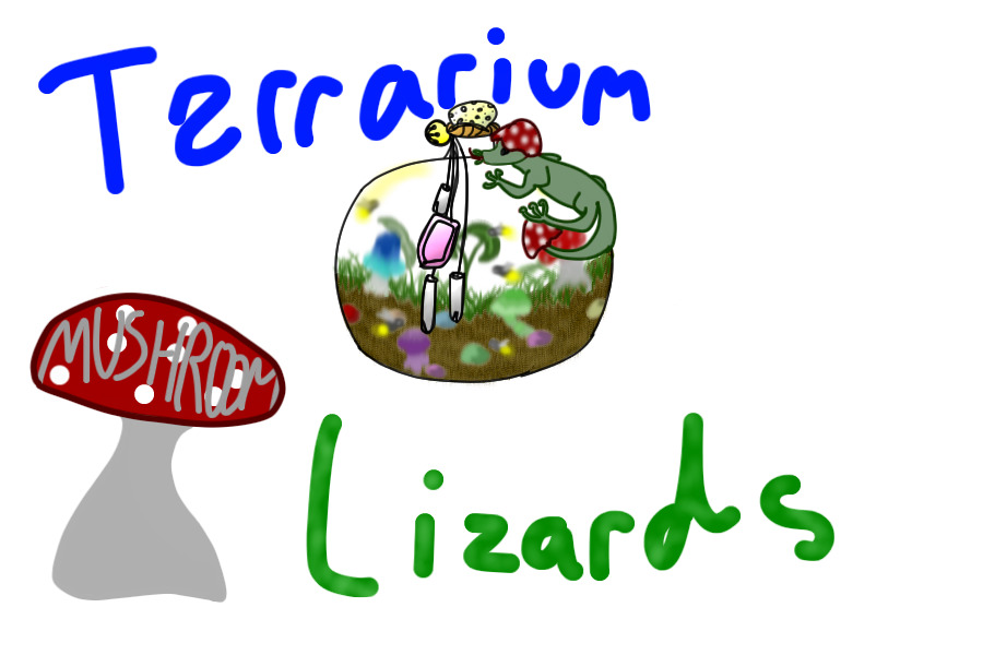 Terrarium Mushroom Lizards