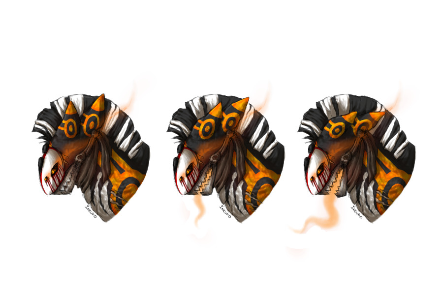 hidden behind a mask