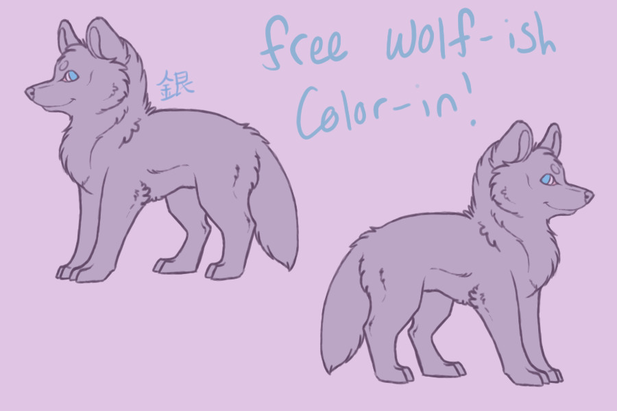 Free Wolf Color-ins