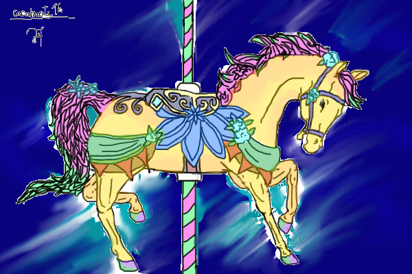 candy cassousel horse