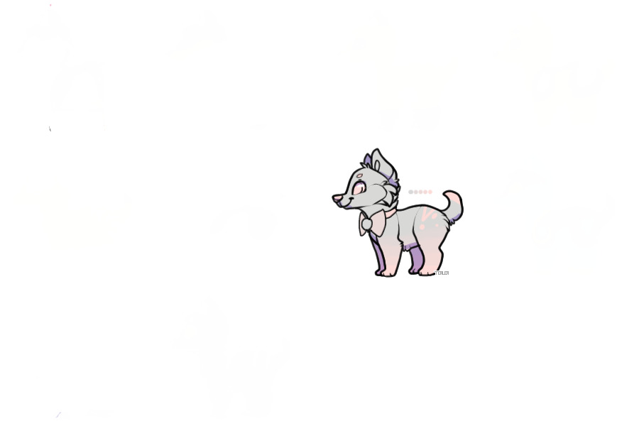 bowtie pup #1 transparent