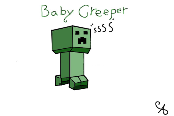 minecraft baby creeper
