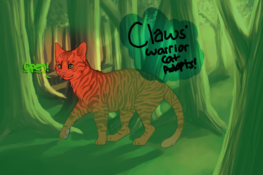 Claws' Warrior Cat Adopts! OPEN!