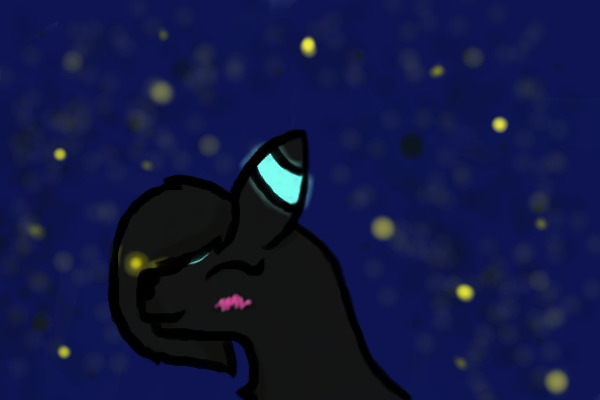 Umbreon in the night (COLORED!)
