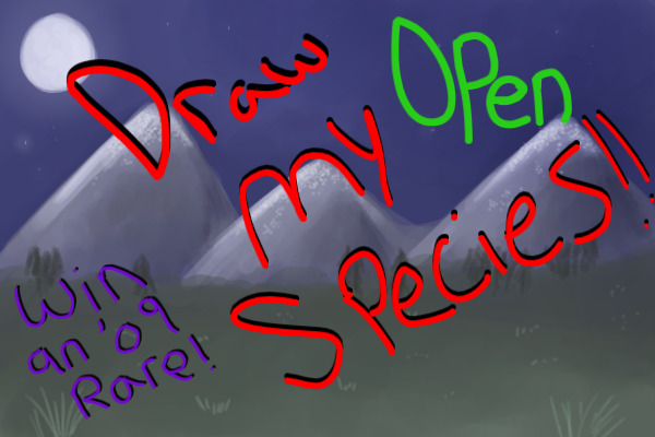 Draw my (equine-ish) species! win multiple '09 rares