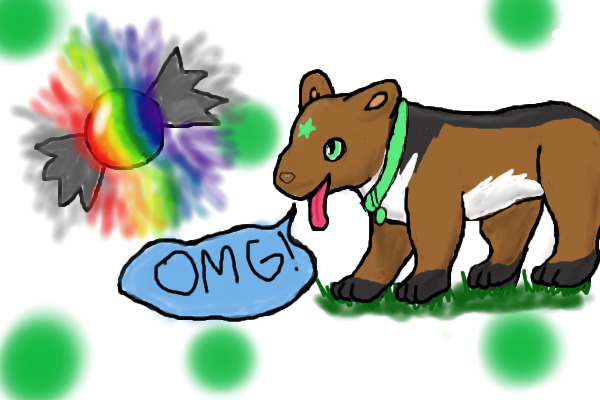 Puppy found the best candy!!