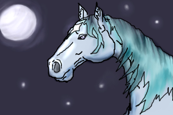 Horse in the Moonlight