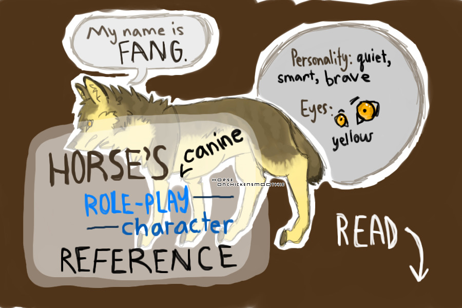 Horse's Canine Role-Play Character Reference
