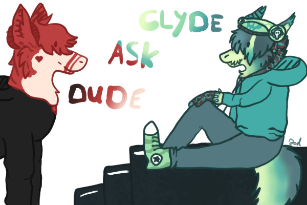 Ask Clyde and Dude (my two cheese doodles)