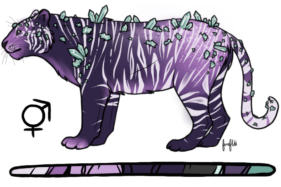 Purple Crystalline Tiger