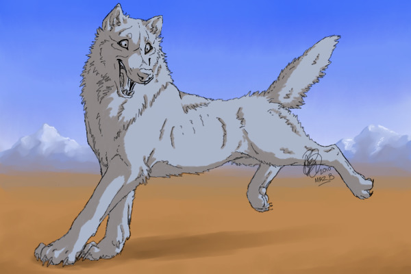Free to use Wolf lineart NOW WITH BACKGROUND :D