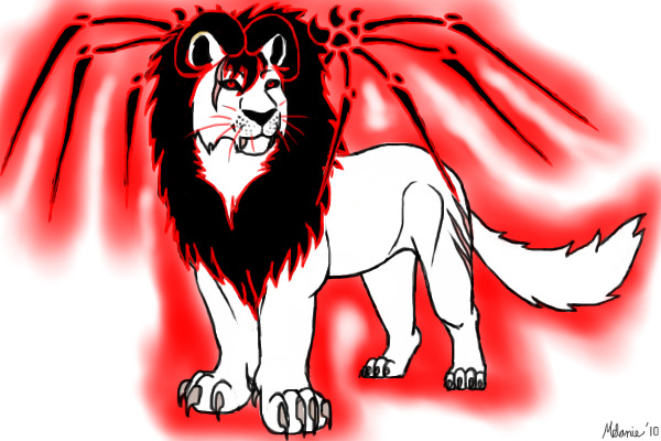Charon in lion form