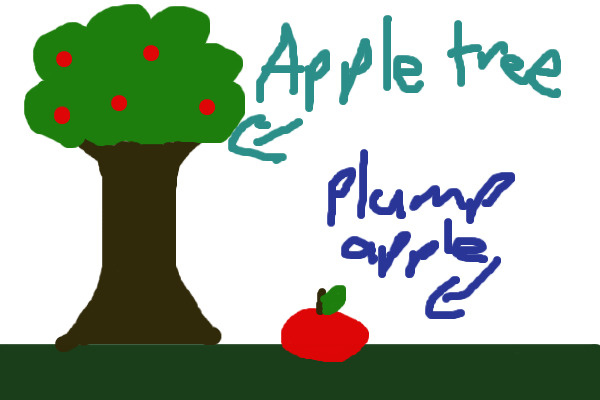 The plump apple