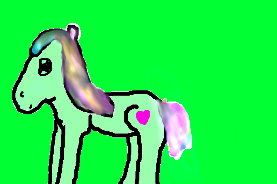 rainbow pony ;3