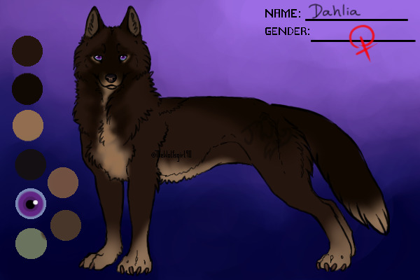 Dahlia wolf form
