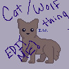 Cat/wolf thing editable avatar