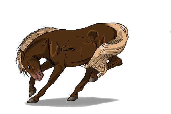 #4 Flaxen Liver Chestnut