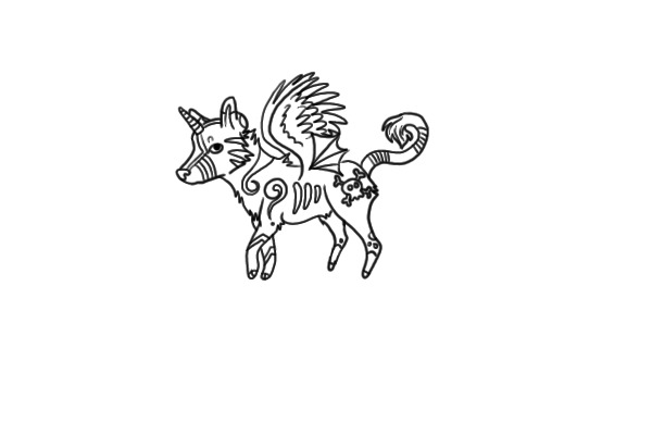 One Horned Long Tailed Flying... Dog?