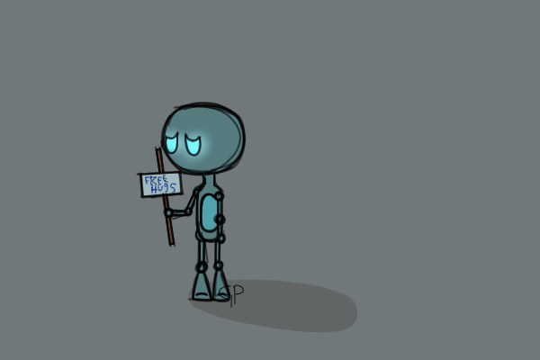 Sad robot