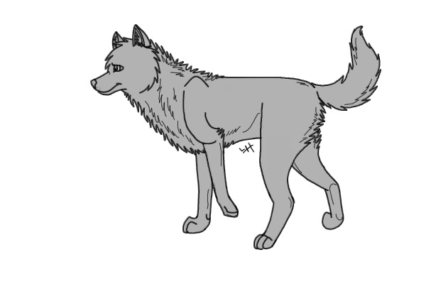 Wolf lineart
