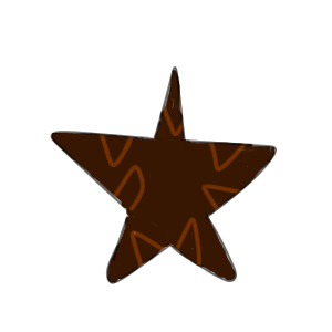 Brown Stripe Star Token